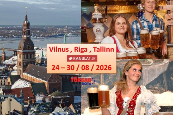 Tour Baltic triplet, Vilnus Riga Tallinn